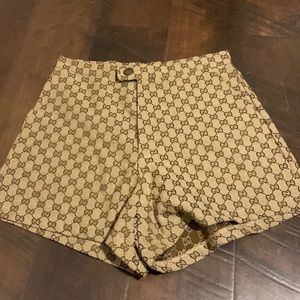 Gg canvas shorts